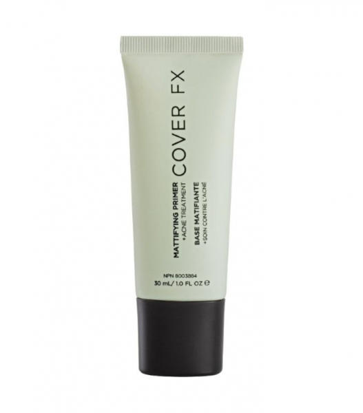 cover fx mattifying primer + acne treatment