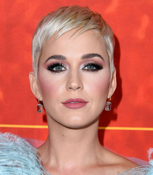 Katy Perry piecey platinum pixie