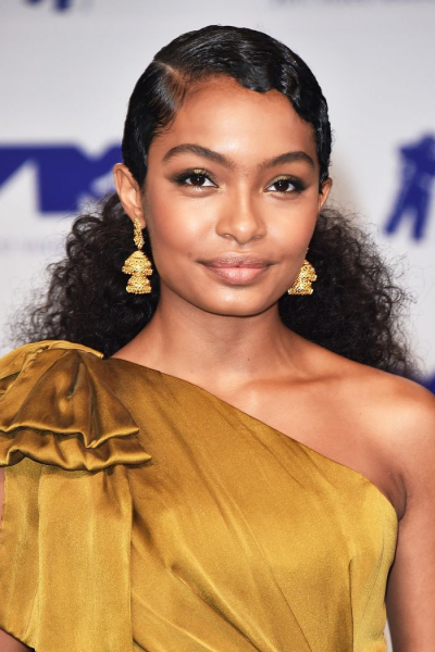 Yara Shahidi Slicked-Back Ponytail