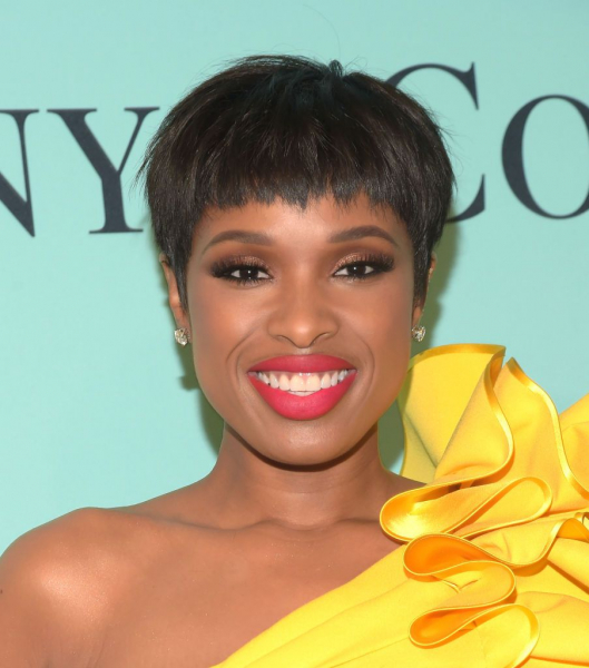 Jennifer Hudson pixie with baby bangs